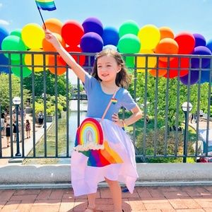 Pleiades Retro rainbow dress 5T